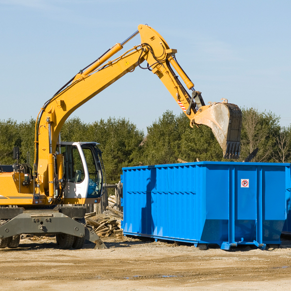 how many times can i have a residential dumpster rental emptied in Spotsylvania VA